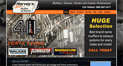 Desktop Screenshot of harveysmuffler.com